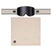 FoundationGogglePack-A pair of black ski goggles with a wide beige strap, shown above a matching beige neck gaiter. The goggles feature a dark tinted lens and a strap with a circular logo, while the neck gaiter has a small square logo in the lower left corner.