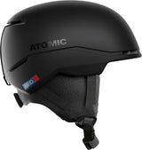 FourAmidJr.- Black Atomic helmet on a white background