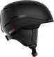 FourAmidJr.- Black Atomic helmet on a white background