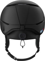 FourAmidJr.- Black Atomic helmet on a white background