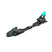 FreeFlexST14-Black ski binding with blue accents on a white background