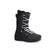 Fuse- Black snowboard boot with white laces and a side BOA on a white background