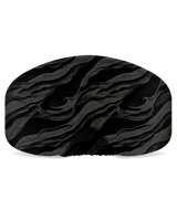 GoggleCover- A camouflage patterned goggle cover in blue and gray tones.