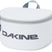 GOGGLESTASH-White Dakine bag with a gray zipper on a white background
