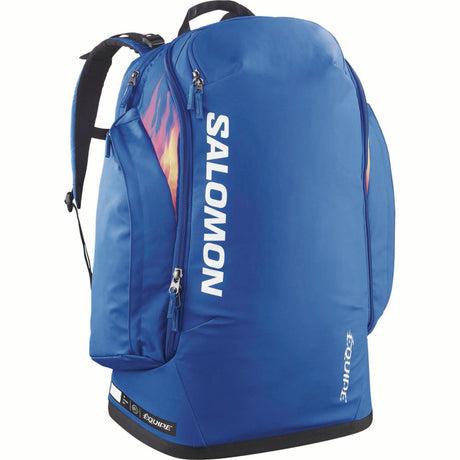 GOTOSNOW50-Blue Salomon backpack on a white background