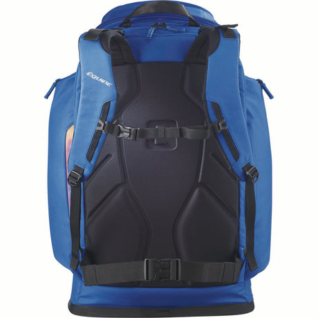 GOTOSNOW50-Blue Salomon backpack on a white background