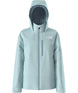 GirlsFreedomInsulatedJacket-Light blue jacket with a hood on a white background