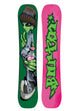 GoodCompanyCamberSnowboard- Two sides of a snowboard with cartoon character and brand name on a white background