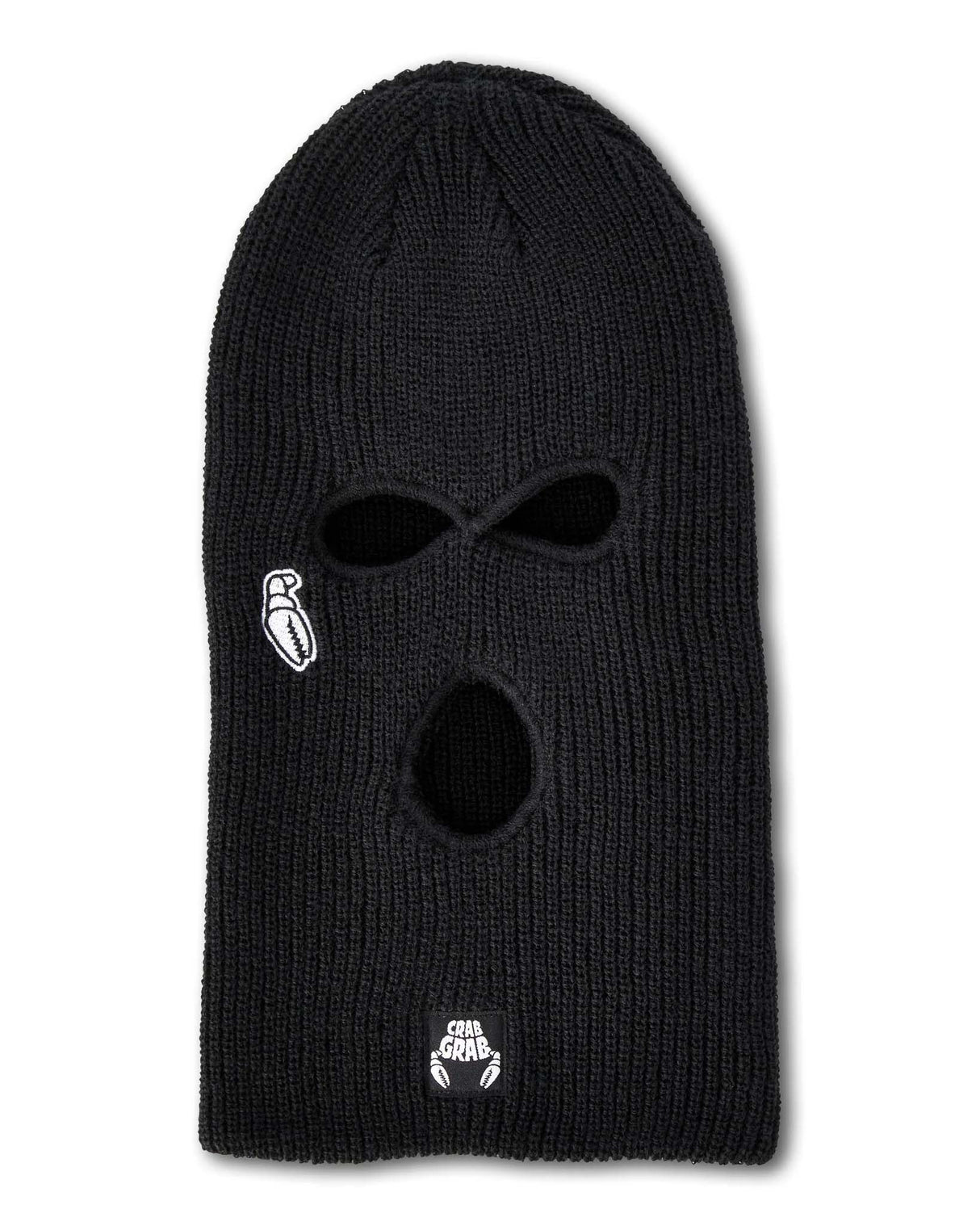GoonMask-Black balaclava with a brand logo on a white background