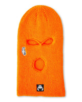 GoonMask-Orange balaclava with a brand logo on a white background
