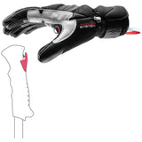 GriffonBase3DGlove-Black ski glove on a white background