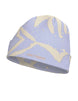 GrottoToque-Light blue and beige patterned beanie with Arc'teryx logo on a white background
