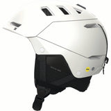 HUSKPROMIPS-White helmet with black interior and visible brand logo on a white background