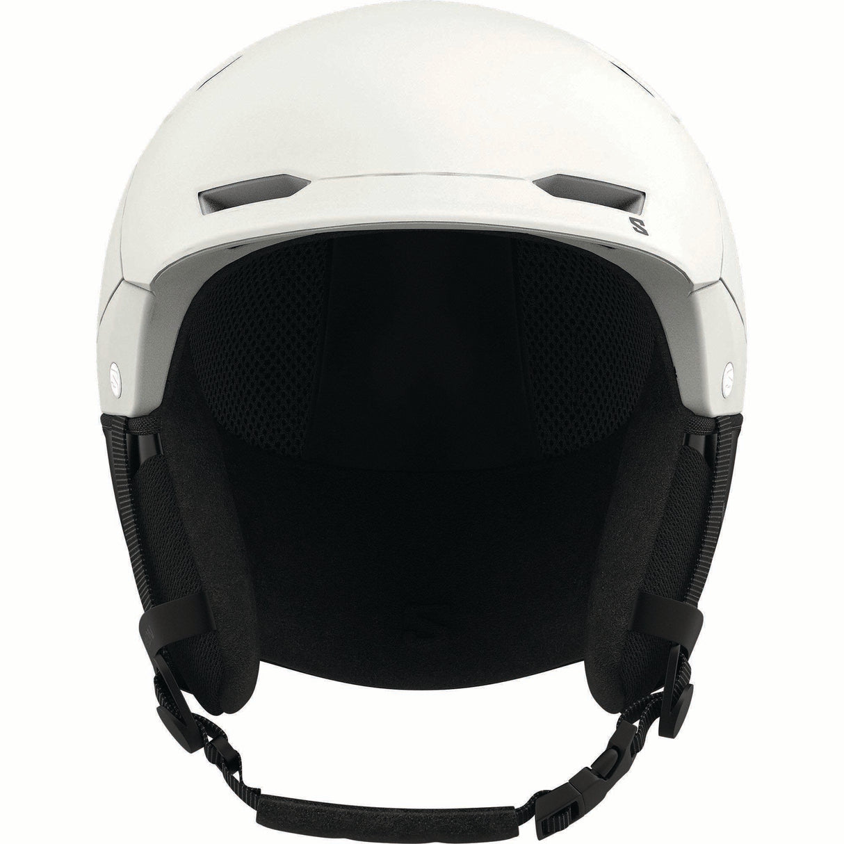 HUSKPROMIPS-White helmet with black interior and visible brand logo on a white background