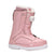 Haven- Pink and white snowboard boot on a white background