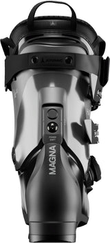 HawxMagna110SBOA-Gray and black ski boot with Atomic branding on a white background