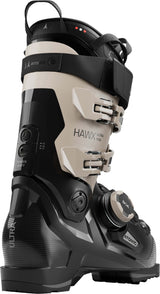 HawxUltra110SBOA- Black and cream Atomic Hawx ski boot on a white background