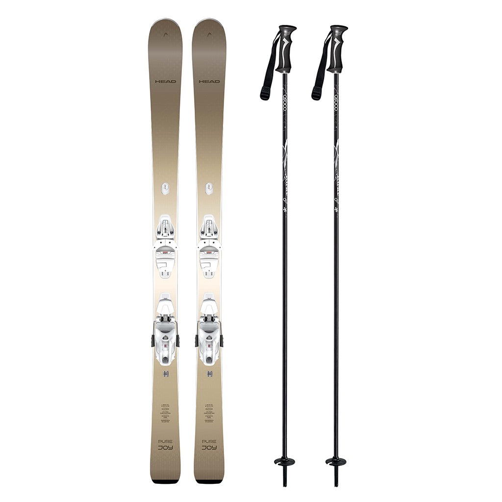 Head Pure Joy Womens Skis 2027 with JOY 9 GW SLR System Bindings Ski Package