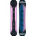 Heartbreaker- Black, pink, and blue snowboard on a white background