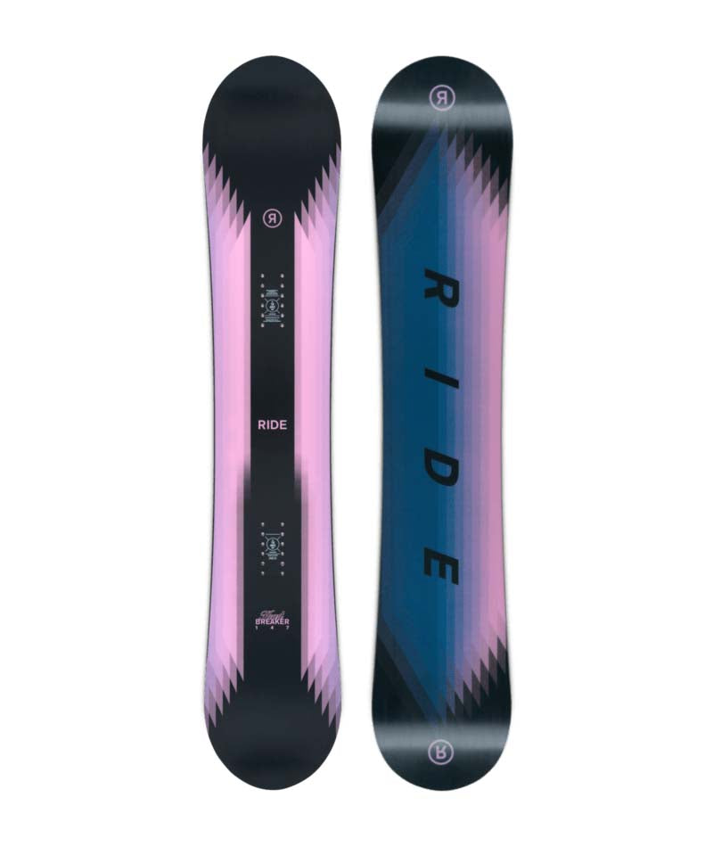 ride black snowboard Women's Heartbreaker 2027 139 Top 5 - Pro in the pow Color:Oceana Reel Features_Lever Drag