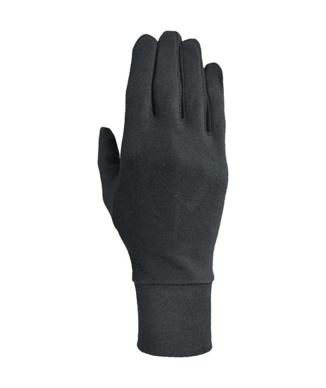 HeatwaveGloveLiner- Black glove liner shown on a white background