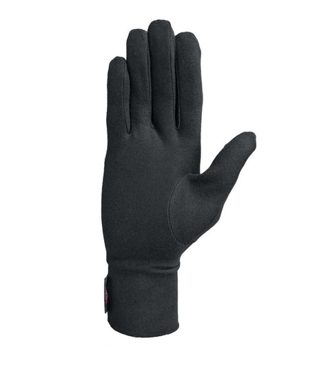 HeatwaveGloveLiner- Black glove liner shown on a white background