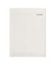 HeavyweightAntarcticGridFleeceNeckGaiter-White neck gaiter with 'LE BENT' branding on a white background