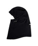HeavyweightGridFleeceBalaclava-Black balaclava with 'LE BENT' branding on a white background