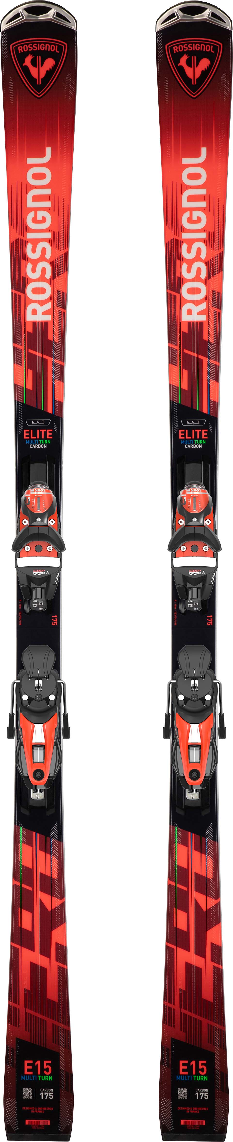 HeroMT_Konect- Red and black ski on a white background 
