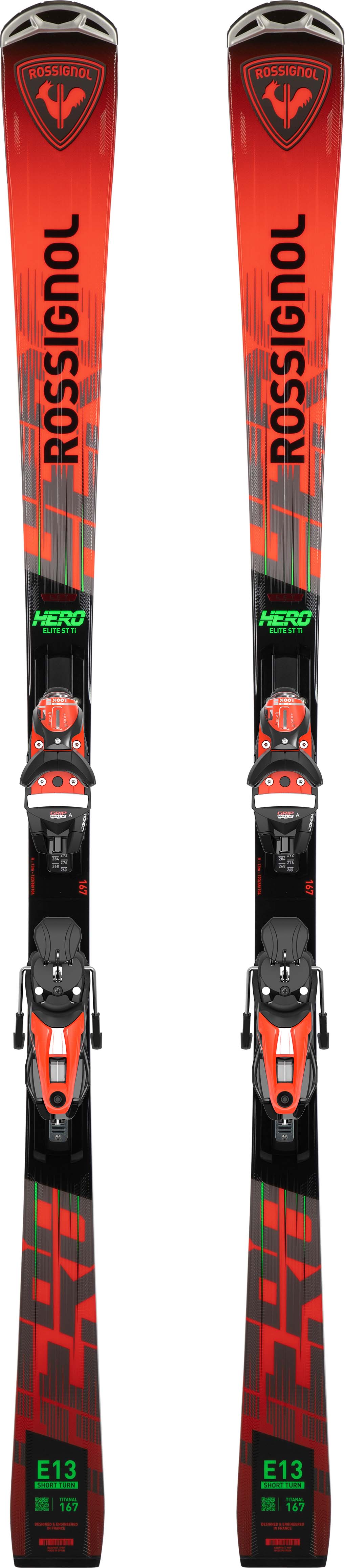 HeroST_Konect- Red and black ski on a white background 