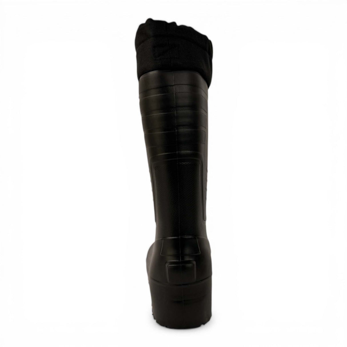 HiFlyer- Black rubber boots on a white background