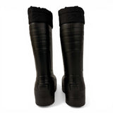 HiFlyer- Black rubber boots on a white background