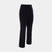 HighHeavenStretchPant-Black tailored trousers with a high waist, straight legs, and zippered side pockets, shown on a light gray background.