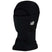 Hood-Black balaclava with a logo on a white background
