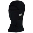 Hood-Black balaclava with a logo on a white background