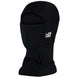 Hood-Black balaclava with a logo on a white background
