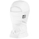 Hood-White balaclava with a logo on a white background