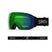 I_OMagGoggle-Smith goggles with green lens and black strap on a white background
