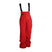 Rodeo Pant-Red snow pants with black suspenders on a white background