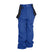 Rodeo Pant-Blue snow pants with black suspenders on a white background