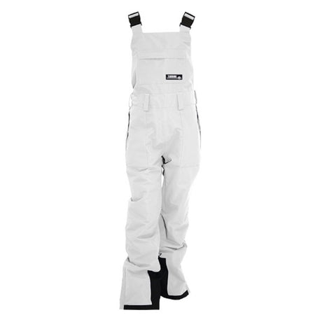 Longtrail Womens Bib- White bib overalls on a white background