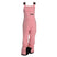 Longtrail Womens Bib- Pink bib overalls on a white background