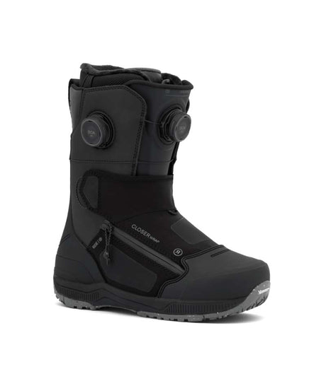 Insano- Black dual BOA snowboard boot on a white background