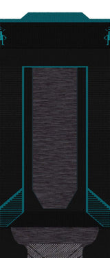 IntraknitWSkiTargetedCushionOTCSocks-Black and blue product packaging with geometric design