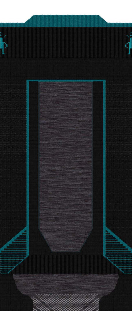 IntraknitWSkiTargetedCushionOTCSocks-Black and blue product packaging with geometric design