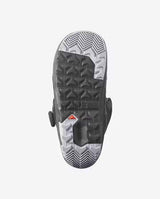 IvyBOASjBOA- Black snowboard boot on a white background