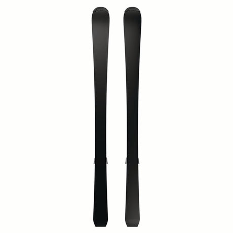 JR.LEQUIPEMC5GW-Pair of blue and purple Salomon skis on a white background