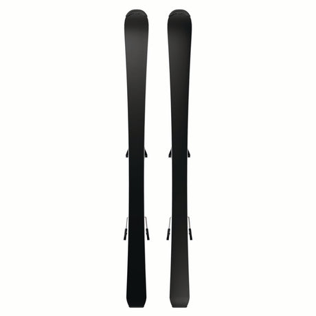 JR.LEQUIPESC5GW-Pair of blue and purple Salomon skis on a white background