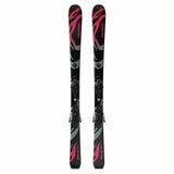 JR.LQSTBLACKML6GW-Pair of skis with colorful design on a white background