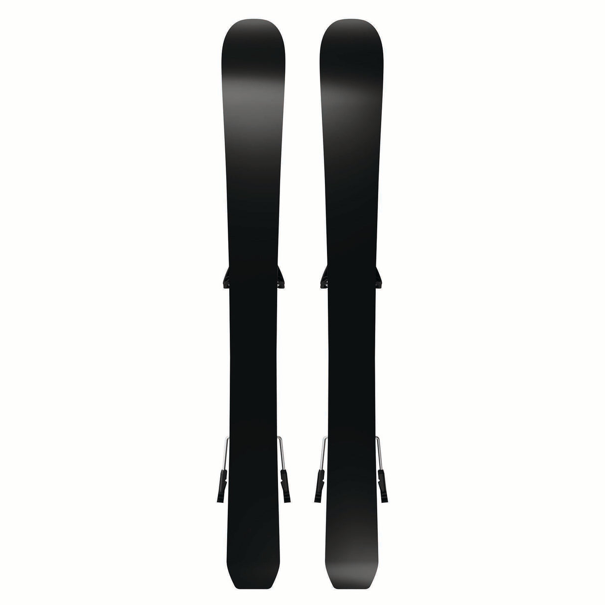 JR.LQSTBLACKXSC5GW-Pair of black skis on a white background